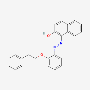 molecular formula C24H20N2O2 B5063831 1-{[2-(2-phenylethoxy)phenyl]diazenyl}-2-naphthol 