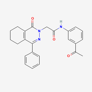 molecular formula C24H23N3O3 B5063850 N-(3-acetylphenyl)-2-(1-oxo-4-phenyl-5,6,7,8-tetrahydro-2(1H)-phthalazinyl)acetamide 