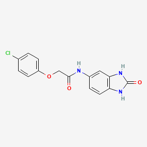 2-(4-chlorophenoxy)-N-(2-oxo-2,3-dihydro-1H-benzimidazol-5-yl)acetamide