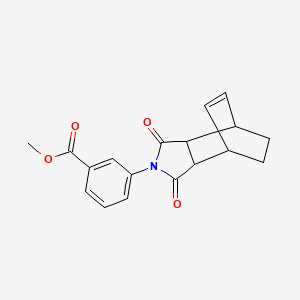 molecular formula C18H17NO4 B5063866 methyl 3-(3,5-dioxo-4-azatricyclo[5.2.2.0~2,6~]undec-8-en-4-yl)benzoate 