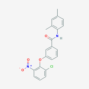 3-(2-chloro-6-nitrophenoxy)-N-(2,4-dimethylphenyl)benzamide