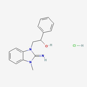 2-(2-imino-3-methyl-2,3-dihydro-1H-benzimidazol-1-yl)-1-phenylethanol hydrochloride