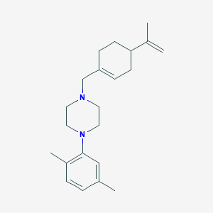 molecular formula C22H32N2 B5063938 1-(2,5-dimethylphenyl)-4-[(4-isopropenyl-1-cyclohexen-1-yl)methyl]piperazine 