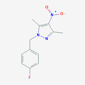 molecular formula C12H12FN3O2 B506397 1-(4-氟苄基)-3,5-二甲基-4-硝基-1H-吡唑 CAS No. 512810-16-1