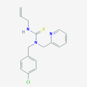 molecular formula C17H18ClN3S B506398 N'-allyl-N-(4-chlorobenzyl)-N-(2-pyridinylmethyl)thiourea 