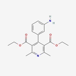 diethyl 4-(3-aminophenyl)-2,6-dimethyl-3,5-pyridinedicarboxylate