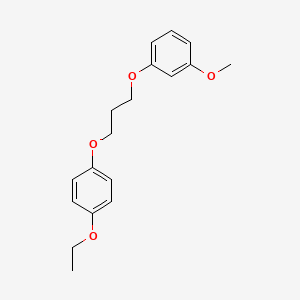 molecular formula C18H22O4 B5064028 1-[3-(4-ethoxyphenoxy)propoxy]-3-methoxybenzene 