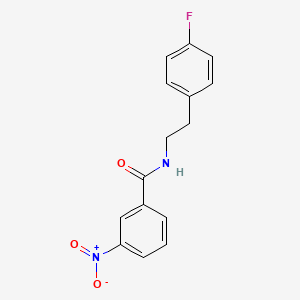molecular formula C15H13FN2O3 B5064040 N-[2-(4-fluorophenyl)ethyl]-3-nitrobenzamide 