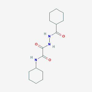 N-cyclohexyl-2-[2-(cyclohexylcarbonyl)hydrazino]-2-oxoacetamide