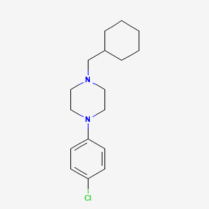 molecular formula C17H25ClN2 B5064086 1-(4-chlorophenyl)-4-(cyclohexylmethyl)piperazine 