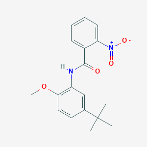 molecular formula C18H20N2O4 B506410 N-(5-tert-butyl-2-methoxyphenyl)-2-nitrobenzamide CAS No. 515873-12-8