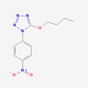 molecular formula C11H13N5O3 B506411 5-butoxy-1-{4-nitrophenyl}-1H-tetraazole 
