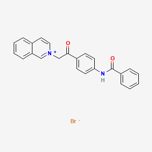 molecular formula C24H19BrN2O2 B5064122 2-{2-[4-(benzoylamino)phenyl]-2-oxoethyl}isoquinolinium bromide 