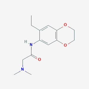 2-(dimethylamino)-N-(7-ethyl-2,3-dihydro-1,4-benzodioxin-6-yl)acetamide