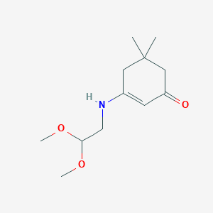 molecular formula C12H21NO3 B5064235 3-[(2,2-dimethoxyethyl)amino]-5,5-dimethyl-2-cyclohexen-1-one 