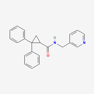 molecular formula C22H20N2O B5064237 2,2-diphenyl-N-(3-pyridinylmethyl)cyclopropanecarboxamide 