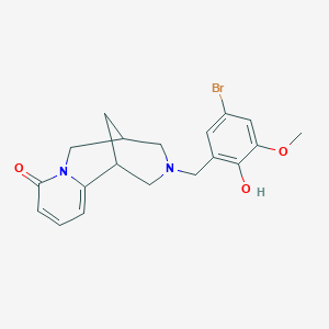 11-(5-bromo-2-hydroxy-3-methoxybenzyl)-7,11-diazatricyclo[7.3.1.0~2,7~]trideca-2,4-dien-6-one