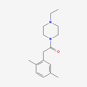 molecular formula C16H24N2O B5064263 1-[(2,5-dimethylphenyl)acetyl]-4-ethylpiperazine 