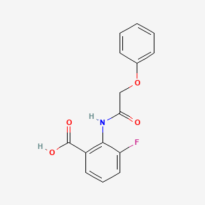 molecular formula C15H12FNO4 B5064277 3-fluoro-2-[(phenoxyacetyl)amino]benzoic acid 
