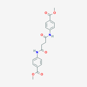 molecular formula C20H20N2O6 B506430 Methyl 4-({4-[4-(methoxycarbonyl)anilino]-4-oxobutanoyl}amino)benzoate 