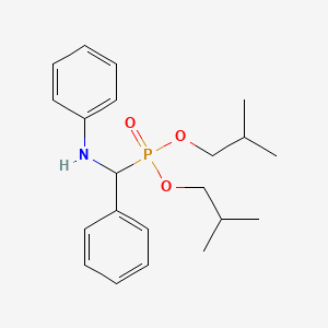 molecular formula C21H30NO3P B5064329 diisobutyl [anilino(phenyl)methyl]phosphonate 