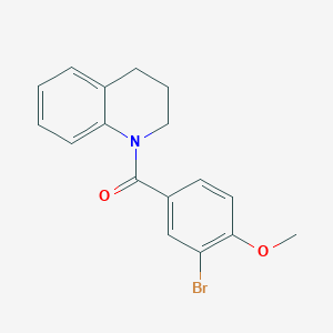 molecular formula C17H16BrNO2 B506434 1-(3-Bromo-4-methoxybenzoyl)-1,2,3,4-tetrahydroquinoline 