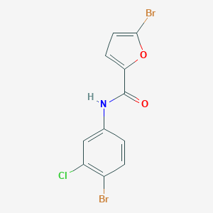 molecular formula C11H6Br2ClNO2 B506435 5-bromo-N-(4-bromo-3-chlorophenyl)-2-furamide 