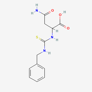molecular formula C12H15N3O3S B5064354 N~2~-[(benzylamino)carbonothioyl]asparagine 