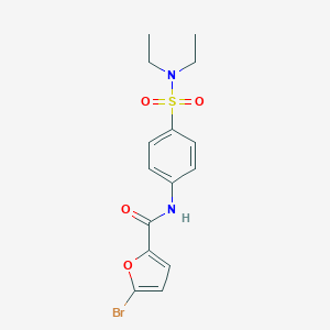 molecular formula C15H17BrN2O4S B506437 5-bromo-N-[4-(diethylsulfamoyl)phenyl]furan-2-carboxamide 