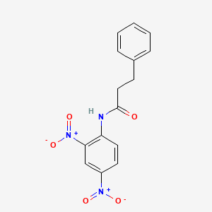 molecular formula C15H13N3O5 B5064372 N-(2,4-dinitrophenyl)-3-phenylpropanamide 