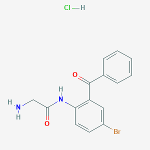 molecular formula C15H14BrClN2O2 B5064394 N~1~-(2-benzoyl-4-bromophenyl)glycinamide hydrochloride 