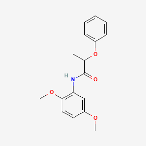 molecular formula C17H19NO4 B5064400 N-(2,5-dimethoxyphenyl)-2-phenoxypropanamide 