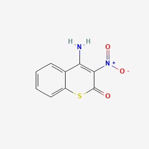 molecular formula C9H6N2O3S B5064405 4-amino-3-nitro-2H-thiochromen-2-one CAS No. 59647-28-8