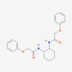 molecular formula C22H26N2O4 B506443 2-phenoxy-N-{2-[(phenoxyacetyl)amino]cyclohexyl}acetamide CAS No. 303092-45-7