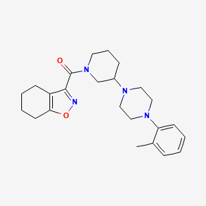 molecular formula C24H32N4O2 B5064452 3-({3-[4-(2-methylphenyl)piperazin-1-yl]piperidin-1-yl}carbonyl)-4,5,6,7-tetrahydro-2,1-benzisoxazole 