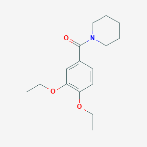 molecular formula C16H23NO3 B5064466 1-(3,4-diethoxybenzoyl)piperidine 