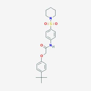 molecular formula C23H30N2O4S B506447 2-(4-tert-butylphenoxy)-N-[4-(1-piperidinylsulfonyl)phenyl]acetamide 