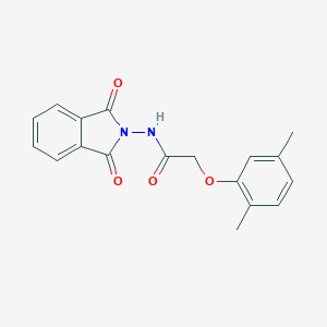 molecular formula C18H16N2O4 B506452 2-(2,5-dimethylphenoxy)-N-(1,3-dioxo-1,3-dihydro-2H-isoindol-2-yl)acetamide 
