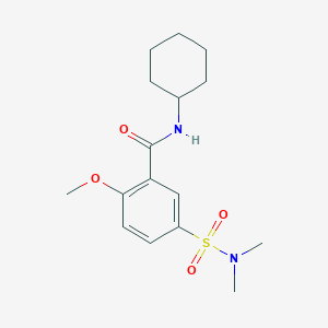 N-cyclohexyl-5-[(dimethylamino)sulfonyl]-2-methoxybenzamide