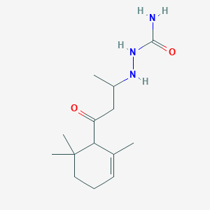 2-[1-methyl-3-oxo-3-(2,6,6-trimethyl-2-cyclohexen-1-yl)propyl]hydrazinecarboxamide