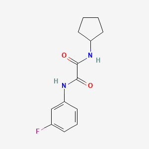 N-cyclopentyl-N'-(3-fluorophenyl)ethanediamide