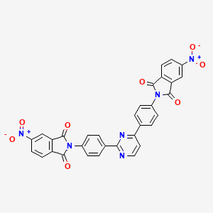 2,2'-(2,4-pyrimidinediyldi-4,1-phenylene)bis(5-nitro-1H-isoindole-1,3(2H)-dione)