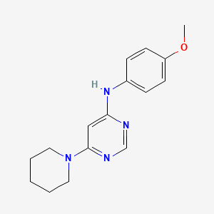 N-(4-methoxyphenyl)-6-(1-piperidinyl)-4-pyrimidinamine