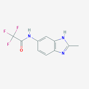 molecular formula C10H8F3N3O B506468 2,2,2-trifluoro-N-(2-methyl-1H-benzimidazol-5-yl)acetamide 