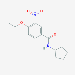 molecular formula C14H18N2O4 B506469 N-cyclopentyl-4-ethoxy-3-nitrobenzamide 