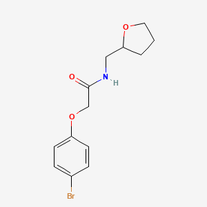 molecular formula C13H16BrNO3 B5064719 2-(4-bromophenoxy)-N-(tetrahydro-2-furanylmethyl)acetamide 