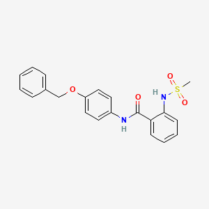 N-[4-(benzyloxy)phenyl]-2-[(methylsulfonyl)amino]benzamide