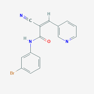 molecular formula C15H10BrN3O B5064810 (Z)-N-(3-bromophenyl)-2-cyano-3-pyridin-3-ylprop-2-enamide 