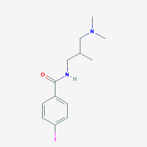 molecular formula C13H19IN2O B5064856 N-[3-(dimethylamino)-2-methylpropyl]-4-iodobenzamide 