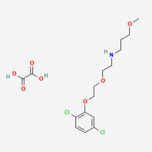 molecular formula C16H23Cl2NO7 B5064870 N-{2-[2-(2,5-dichlorophenoxy)ethoxy]ethyl}-3-methoxy-1-propanamine oxalate 